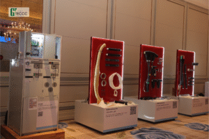 Hình ảnh: Sản phẩm tủ trung thế ABB kết hợp sản phẩm RTU530 được trưng bày tại hội thảo.